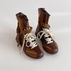 Botas Retro Marrones de Suela Gruesa para Mujer, Nuevo Estilo Verano 2026, Botas Retro de Suela Blanda para Aumentar la Altura para Combinar con Faldas, Botines de Estilo Coreano