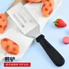 Em estoque Panqueca Fruta Cru Frito Panela Pá Teppanyaki Bife Frigideira Pá Cozinha Japonesa Pequena Pá Furada Aço Inoxidável Pá Furada
