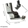 Pie Prensatelas Máquina de Coser Plana Todo Acero Juego de Pies Prensatelas Máquina de Coser Industrial Pie Prensatelas para Dobladillo Enrollado Industrial Combinación Venta al por Mayor