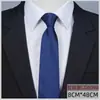 Corbata con cremallera para hombre Vestir Negocios Nudo sin nudos Azul Rayas Fácil de tirar Trabajo Ropa de trabajo Ancho