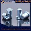 Fornecimento impermeável coluna de porca aço carbono galvanizado fechado rebite rebite porca B M3/M4/M5/M6/M8