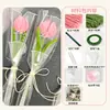 Festival de la Diosa Limpiapipas Tulipán 8 de Marzo Día de la Mujer Ramo Hecho a Mano DIY Paquete de Materiales Regalo Día de la Madre
