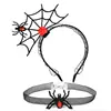 Conjunto de Tiara e Gola para Halloween, Tiara de Teia de Aranha, Adereços Festivos para Festa, Grampos de Cabelo, Acessórios Populares para Cabelo para Tirar Fotos