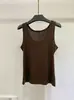 Camisola de Lyocell Tencel para Mujer, Top sin Mangas de Lana, Adecuado para Tallas Pequeñas, Ropa Exterior o Capa Interior Amigable con la Piel
