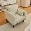 Sofá de Tecido para Apartamentos Pequenos, Adequado para Salas de Estar, de Dois ou Três Lugares, para Apartamentos de Aluguel, Quarto, Sofá Pequeno Retrô de Linha Reta Estilo Preguiçoso, Modelo Novo