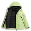 Chaqueta tres en uno a prueba de viento e impermeable para mujer, chaqueta cálida de otoño e invierno para hombre para exteriores, viajes, senderismo y montañismo