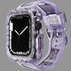 Adecuado para Apple Watch Series 11 Correa Transparente Ondulada Apple Se3 Generación Correa de Reloj Transparente con Purpurina