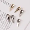 Novos Botões Metálicos Pequenos em Formato de Buzina 7mm Botões Pequenos para Casaco Prata Antigo Botões de Moda Atacado do Fabricante