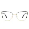 Armazones de Gafas de Miope Estilo Ojo de Gato Europeos y Americanos para Niñas, Versátiles, Gama Alta, Nueva Moda, Retro, Gafas Planas Anti Luz Azul al por Mayor