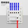 Interruptor de calentador de baño tipo 86, panel de control de cuatro interruptores para calentador de baño, calentador de baño cinco en uno con motor doble