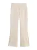 Ropa de mujer transfronteriza 2026 nuevo estilo europeo y americano moda informal simple pantalones casuales acampanados con costura lateral 1165030