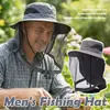 Sombrero Plegable Unisex Anti-Mosquitos Con Malla Oculta Repelente Protección Contra Insectos Abejas Casual Exterior Protector Solar Gorra de Pesca