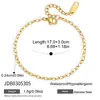 Elegante y discreto brazalete de nicho de lujo, joyería de cadena de oro de acero inoxidable, diseño apilable, accesorios de acero de titanio de alta gama al por mayor para mujeres