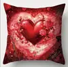 Funda de almohada Amazon Día de San Valentín Roja Amor Almohada Se puede usar como funda de almohada para sofá de sala de estar Cojín de mesita de noche