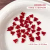 Nuevos Accesorios para Uñas con Diseño de Rosa Suave ins Transparente Rojo Vino Triángulo Rosa DIY Uña Portátil Decoración Flor de Goma Suave de Resina
