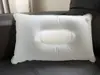 Almohada inflable de PVC transparente esmerilado, almohada pequeña para avión, almohada inflable de viaje, almohada inflable para siesta al aire libre