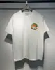 Casablanca Transfronteiriça Chegada de Verão Sonho Impresso Camiseta Casual Solta de Manga Curta com Gola Redonda Masculina e Feminina Tendência
