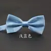 Vestido de Corbata de Moño Plegable de Color Sólido Boda Hombres Estilo Británico Coreano Moderno Doble Capa Boda Novio Corbata de Moño para Hombres y Mujeres