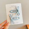 Pinza para el Cabello de Lana con Estampado de Leopardo para Otoño e Invierno para Mujer, Elegante Pinza para Flequillo Lateral, Pinza BB de Gama Alta para Pelos Sueltos, Pasador de Moda Estilo Retro