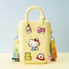 Monedero de silicona con forma de cueva cuadrada para niños, bolso cruzado para caminar, divertido y bonito bolso de silicona para cambio.