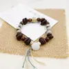 Fabricante Mais Vendido Atacado Pulseira de Grãos de Café Reais, Pulseira de Contas Jingdezhen com Sabor de Café Muito Refrescante, Joia de Mão para Homens e Mulheres