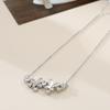 Luz de luxo design requintado sentimento em forma de gota colar de zircão elegante único estilo frio moda all-match clavícula cadeia feminina