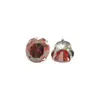 Arete de Aleación de Titanio F136 con Engaste de Garras de Circonia 5A, Joyería de Titanio para Oreja con Base Redonda, Accesorio para Piercing de Labio