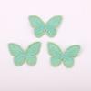 Pinza para el cabello decorativa de tela de moda de una sola capa con bordado de mariposa, accesorios de poliéster + hilo dorado