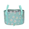 Cubo Plegable para Pies con Diseño de Margarita Tina Plegable para Pies Bolsa de Lavado Portátil Cubeta para Lavado de Autos de Viaje