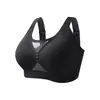 Lencería para mujer con efecto push-up, anti-caída, soporte lateral del busto, para que los bustos grandes parezcan más pequeños, diseño calado para una espalda hermosa, realce sin costuras, copas ligeras, sujetador de talla grande