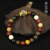 Fabricantes fornecem pulseira masculina e feminina 8mm21 liga de liga DIY contas de Buda de sândalo verde ébano