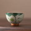 Taza de té Lotus Ge kiln pintada a mano juego de té kung fu taza de té de cerámica para el hogar esmalte abierto Copa Maestra Caja de Regalo Venta al por mayor