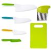 Juego de cuchillos de plástico en zigzag para niños, cuchillo para cortar pasteles, pan, pasteles de luna, frutas y verduras, juguete educativo para la primera infancia.