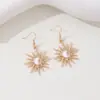 Tuem Más Vendido Collar Colgante Sol Llamas Estilo Europeo y Americano Lujo Ligero Cadena para Clavícula Sol Creativa Collar de Apilamiento de Moda para Mujeres