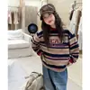 Sudadera de Rayas para Niña Otoño 2026 Nuevo Estilo Infantil Principios de Otoño Corte Holgado Top Casual para Niños Mayores Venta al por Mayor
