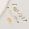 Venta al por mayor del fabricante collar y pulsera de perlas de oro de 18k soportes para cuentas de medio agujero pasadores de colgante roscados ovalados accesorios de joyería hechos a mano para bricolaje
