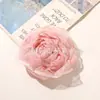 Hermosa y Colorida Rosa de Encaje Plisado con Borde Quemado DIY para Ropa, Accesorios para el Cabello, Boutonnières, Accesorios para Zapatos y Sombreros, y Adornos