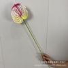 Tela adhesiva de impresión de mano de palma roja 3D pequeña flor artificial de fábrica al por mayor material de flor para decoración de bodas bodas hotel con flor