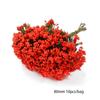Gran flor artificial roja de espuma, flor unilateral, accesorios de fruta hechos a mano, producción de bricolaje, horquilla, flor envuelta, materiales de joyería