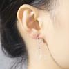 Versión coreana de joyería de acero de titanio chapado en oro de 18 quilates hueco tamaño Love combinación colgante pendientes de acero inoxidable material 304