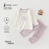 Roupas para Bebê Recém-Nascido, Conjunto para Bebê para Todas as Estações, Roupa de Casa Classe A para Bebê, Conjunto de Roupa de Outono Quente Respirável Sem Costura