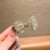 Exquisito y Compacto Pasador de Pelo de Cristal con Lazo, Pinza de Pato para el Flequillo, Elegante y de Gama Alta, Pasador Versátil para Salir