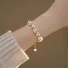 Gato Japonês e Coreano Garra Imitação Pérola Acessível Luxo Elegante Celebridade da Internet Pulseira da Moda Feminino Presente Design de Nicho Presente Gentil para Melhor Amiga