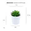 Set de Bonsái de Suculentas de Plástico Mini en Stock, Suculenta Artificial Creativa de Amazon, Flor Artificial Transfronteriza Planta en Maceta Pequeña