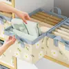 Caja de Almacenamiento para Armario Doméstico Ropa Ropa Calcetines Artículos Varios Caja de Almacenamiento Organizadora Tela Oxford Caja de Almacenamiento Plegable