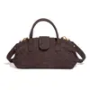 Nova Bolsa Shell de Boston, Bolsa Nuvem Retrô Outono e Inverno, Textura Fosca, Bolsa de Ombro Único Transversal, Bolsa Feminina Trançada