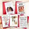 Set de Tarjetas de Cumpleaños Transfronterizas Creativo Nuevo Bendición para Hermana Tarjeta de Mensaje Conmemorativo Plegable con Sobre en Inglés