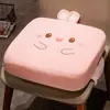 Cojín de Esponja de Dibujos Animados Cojín Lumbar Extraíble y Lavable Soporte de Cintura para Sofá Silla Cojín de Coche Cojín de Asiento de Oficina Correa para Mujeres