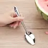 Venta al por mayor del fabricante Cucharas para sandía de acero inoxidable, Cucharas desechables comerciales para sandía, Cucharas de hierro para llevar, Cucharas de postre de moda
