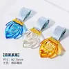 Placa de Cristal Placa Redonda de Metal Hecha a Medida para Carreras de Maratón, Baloncesto, Fútbol, Eventos Deportivos, Competiciones de Equipos Estudiantiles y Premios